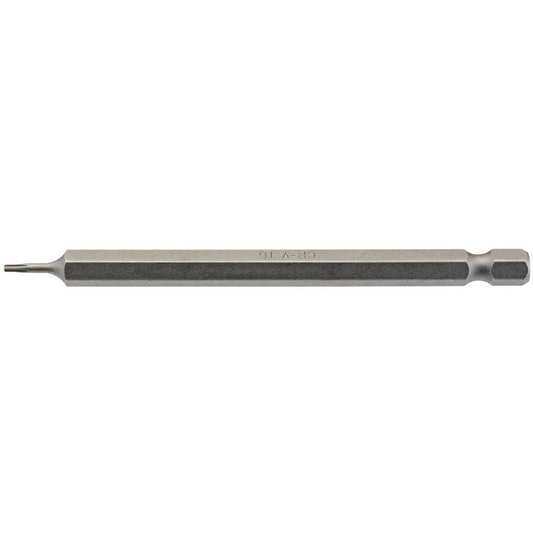 Draper TX-STAR® Insert Bit, 1/4" Hex, 100mm Long, T6 (Pack of 1)