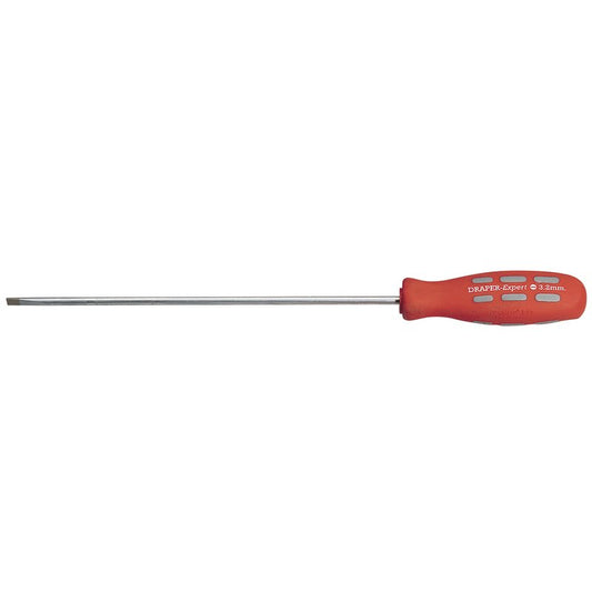 Draper Expert Plain Slot Parallel Tip Mechanics Screwdriver, 150 x 3.2mm (Sold Loose)