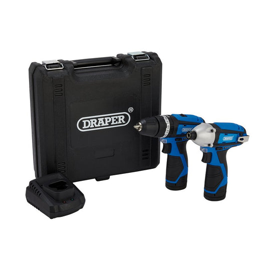 12V Combi Drill & Impact Driver, 2 x 1.5Ah Batteries, 1 x Fast Charger