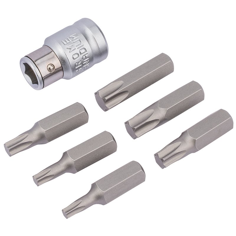 Draper Expert TX-STAR® Bit and Bit Holder Set, 3/8" Sq. Dr. (7 Piece)