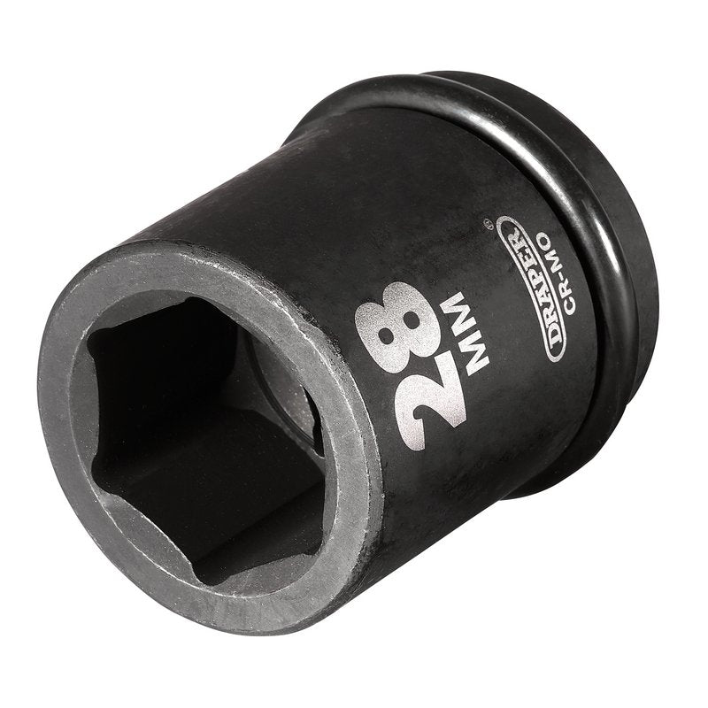 Draper HI-TORQ® 6 Point Impact Socket, 3/4" Sq. Dr., 28mm