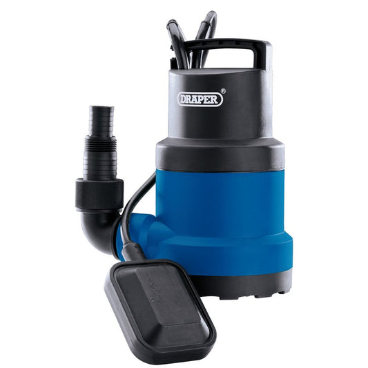 Draper Submersible Clean Water Pump with Float Switch, 108L/MIN, 250W