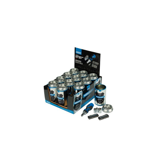 Draper Stubby Ratchet Screwdriver and Bit Set, Special Edition - Workshop Brew (18 Piece)