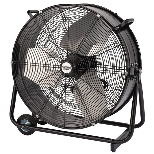 Draper 230V High Flow Drum Fan, 24"/600mm, 330W