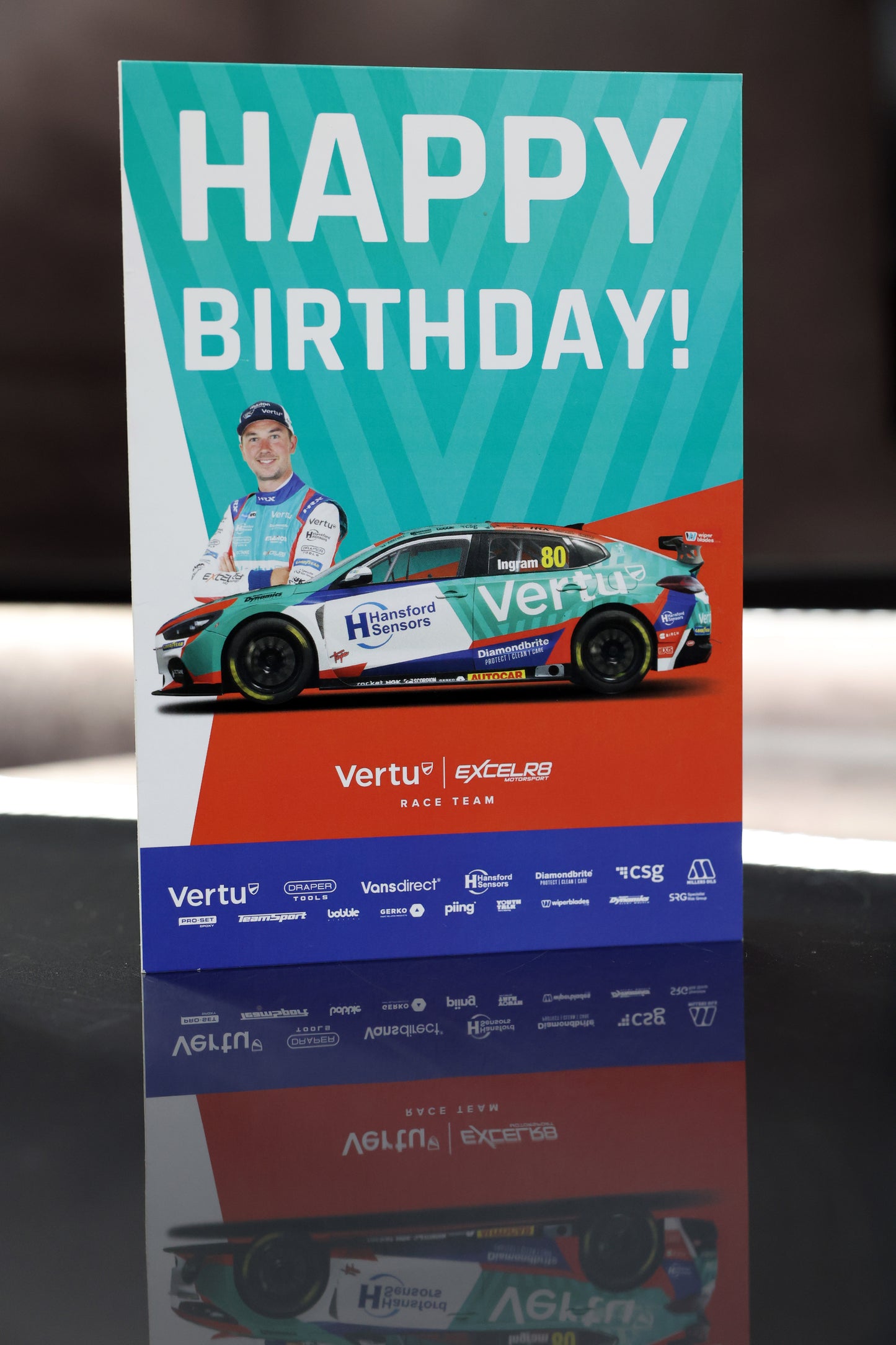 EXCELR8 Birthday Card featuring Tom Ingram