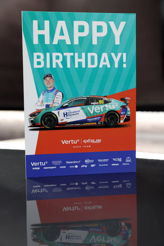 EXCELR8 Birthday Card featuring Tom Ingram