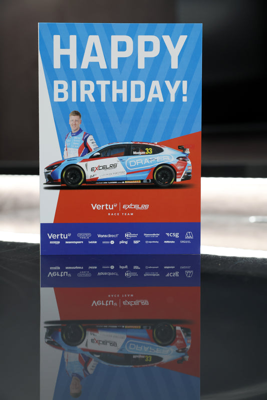EXCELR8 Birthday Card featuring Adam Morgan