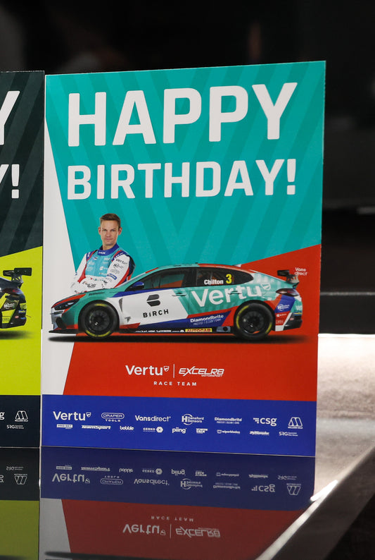 EXCELR8 Birthday Card featuring Tom Chilton