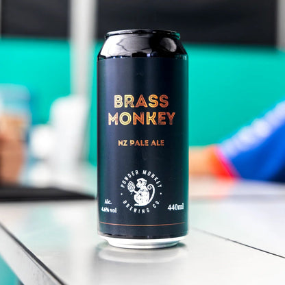 A 460ml can of Brass Monkey NZ Pale Ale