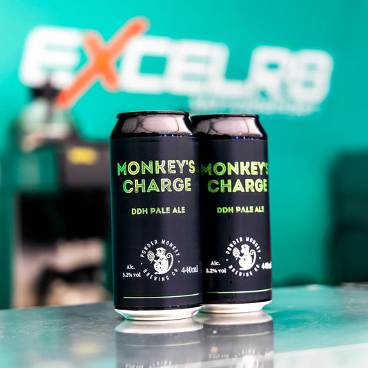 2 cans of monkey's charge DDH pale ale
