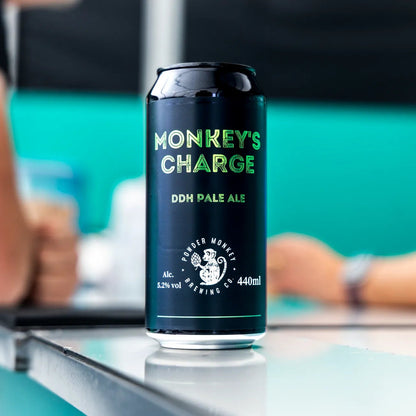 Can of monkey's charge DDH pale ale